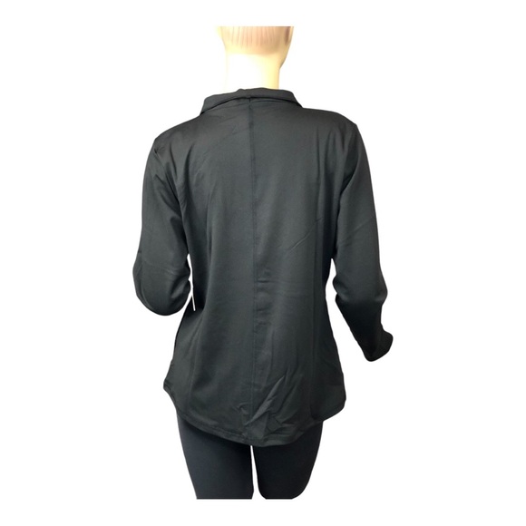 Shadow Sport - Fitted Mock-Neck Zip Front Athletic Jacket in Black. NWT! - Picture 4 of 8